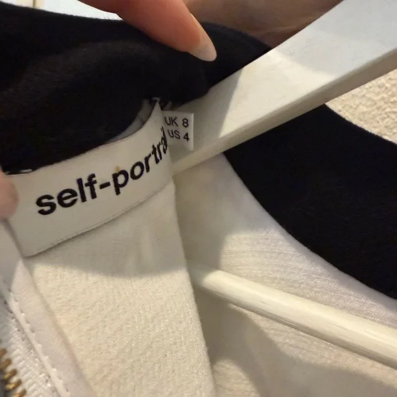 Self-Portrait Black and Pink Floral Lace Kids Dress - Picture 4 of 4